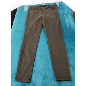 Buffalo Jeans Size 8 Womens Green Pants Stretch Ladies Mid Rise Vale Skinny